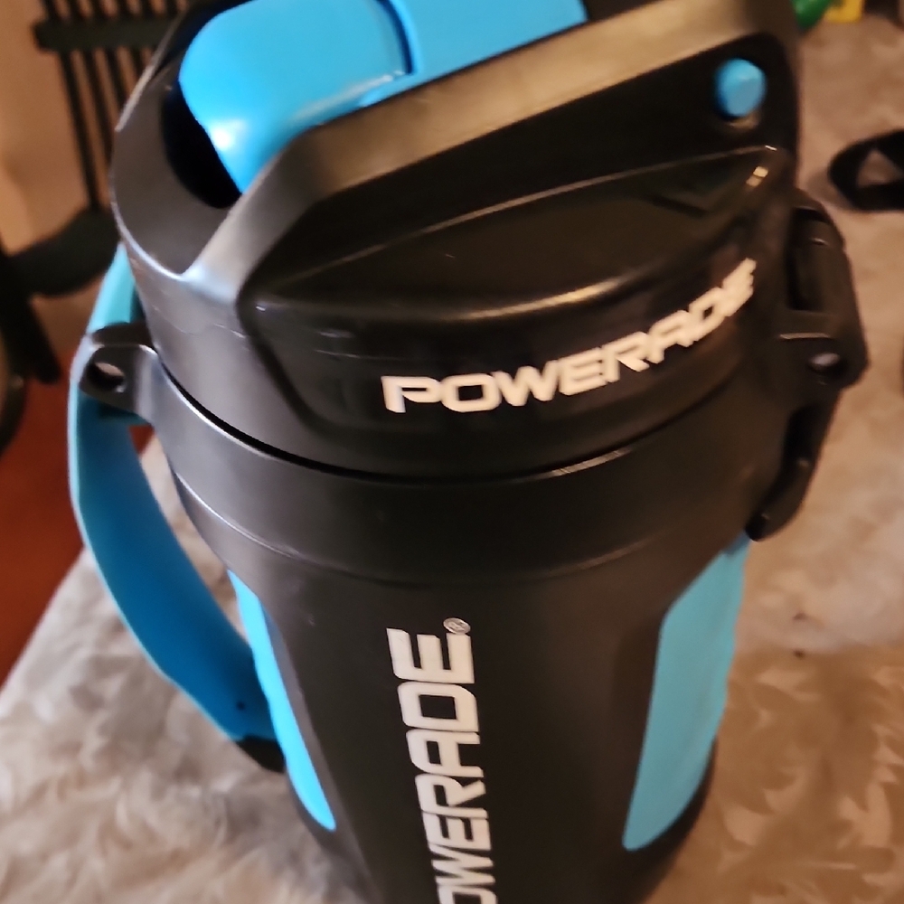 Powerade Black and Blue Water Jug